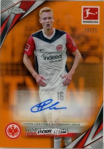 Sticker Hugo Larsson - Bundesliga Chrome 2024-2025 n. BA-HL - Topps