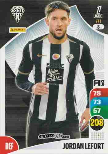 Sticker Jordan Lefort - Ligue 1 2025-2026. Adrenalyn XL
 n. 8 - Panini