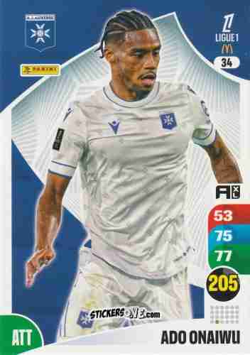 Figurina Ado Onaiwu - Ligue 1 2025-2026. Adrenalyn XL
 n. 34 - Panini