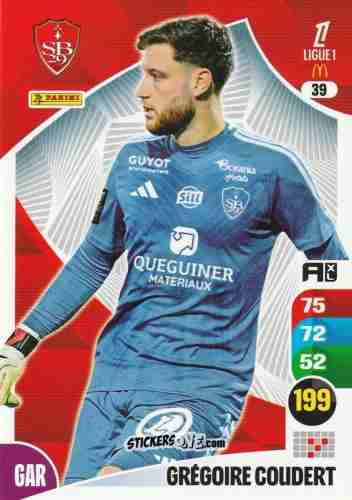 Sticker Grégoire Coudert - Ligue 1 2025-2026. Adrenalyn XL
 n. 39 - Panini