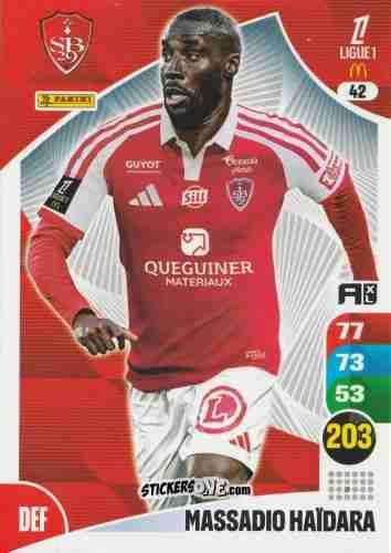 Sticker Massadio Haïdara - Ligue 1 2025-2026. Adrenalyn XL
 n. 42 - Panini