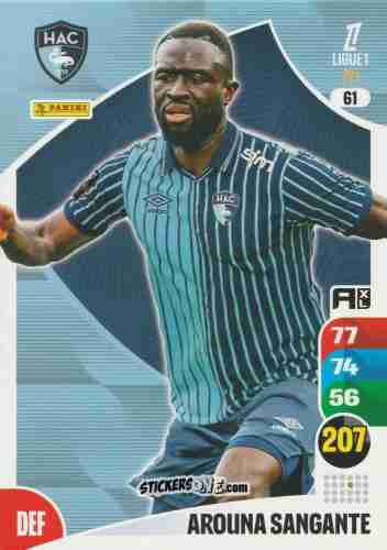Cromo Arouna Sangante - Ligue 1 2025-2026. Adrenalyn XL
 n. 61 - Panini