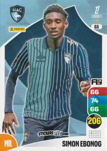 Cromo Simon Ebonog - Ligue 1 2025-2026. Adrenalyn XL
 n. 65 - Panini