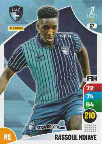 Cromo Rassoul Ndiaye - Ligue 1 2025-2026. Adrenalyn XL
 n. 67 - Panini