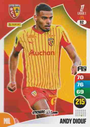 Cromo Andy Diouf - Ligue 1 2025-2026. Adrenalyn XL
 n. 82 - Panini