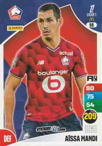 Sticker Aïssa Mandi - Ligue 1 2025-2026. Adrenalyn XL
 n. 98 - Panini