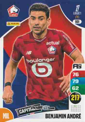 Figurina Benjamin André - Ligue 1 2025-2026. Adrenalyn XL
 n. 101 - Panini
