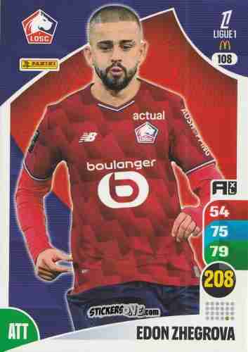 Figurina Edon Zhegrova - Ligue 1 2025-2026. Adrenalyn XL
 n. 108 - Panini