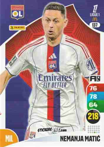 Figurina Nemanja Matić - Ligue 1 2025-2026. Adrenalyn XL
 n. 137 - Panini