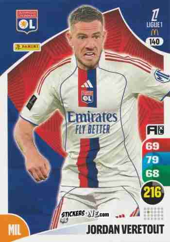 Figurina Jordan Veretout - Ligue 1 2025-2026. Adrenalyn XL
 n. 140 - Panini
