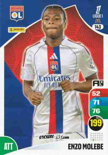 Cromo Enzo Molebe - Ligue 1 2025-2026. Adrenalyn XL
 n. 143 - Panini