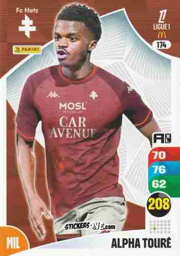 Figurina Alpha Touré - Ligue 1 2025-2026. Adrenalyn XL
 n. 174 - Panini