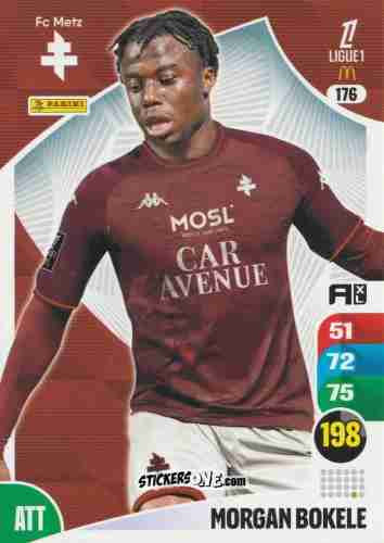 Cromo Morgan Bokele - Ligue 1 2025-2026. Adrenalyn XL
 n. 176 - Panini
