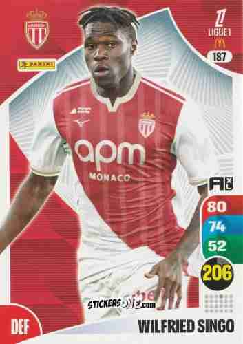 Sticker Wilfried Singo - Ligue 1 2025-2026. Adrenalyn XL
 n. 187 - Panini