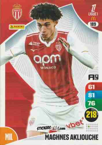 Sticker Maghnes Akliouche - Ligue 1 2025-2026. Adrenalyn XL
 n. 189 - Panini