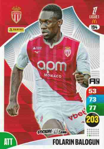 Figurina Folarin Balogun - Ligue 1 2025-2026. Adrenalyn XL
 n. 194 - Panini