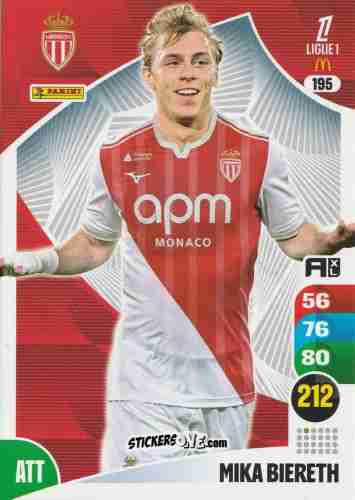 Cromo Mika Biereth - Ligue 1 2025-2026. Adrenalyn XL
 n. 195 - Panini