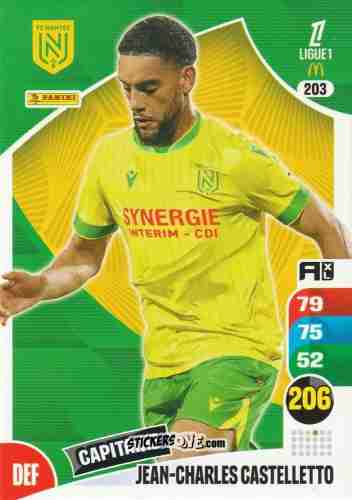 Figurina Jean-Charles Castelletto - Ligue 1 2025-2026. Adrenalyn XL
 n. 203 - Panini