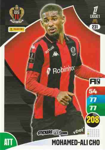 Cromo Mohamed-Ali Cho - Ligue 1 2025-2026. Adrenalyn XL
 n. 231 - Panini