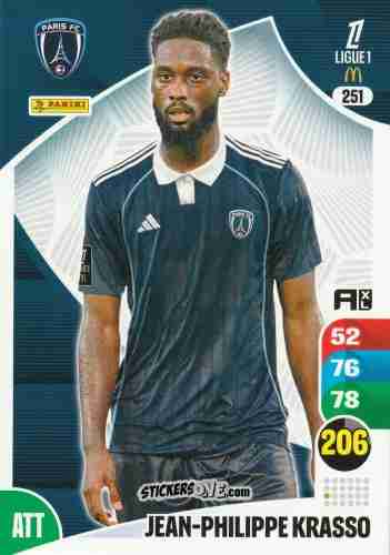 Cromo Jean-Philippe Krasso - Ligue 1 2025-2026. Adrenalyn XL
 n. 251 - Panini