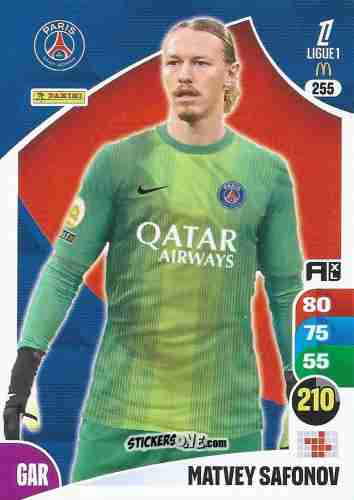 Figurina Matvey Safonov - Ligue 1 2025-2026. Adrenalyn XL
 n. 255 - Panini