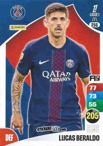 Figurina Lucas Beraldo - Ligue 1 2025-2026. Adrenalyn XL
 n. 256 - Panini