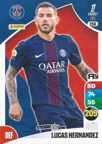 Figurina Lucas Hernandez - Ligue 1 2025-2026. Adrenalyn XL
 n. 258 - Panini
