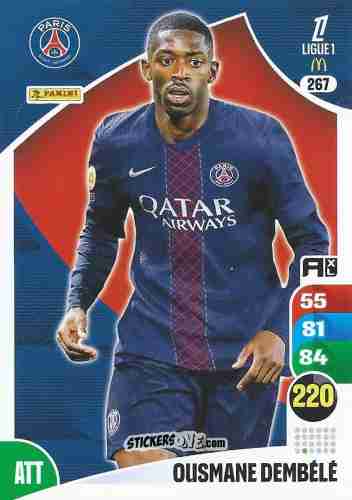 Figurina Ousmane Dembélé - Ligue 1 2025-2026. Adrenalyn XL
 n. 267 - Panini