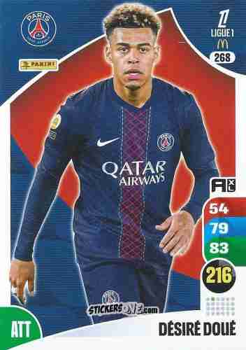 Cromo Désiré Doué - Ligue 1 2025-2026. Adrenalyn XL
 n. 268 - Panini