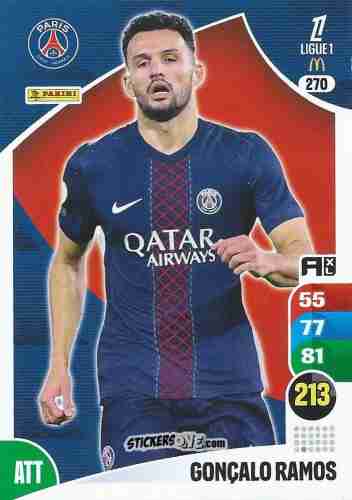 Figurina Gonçalo Ramos - Ligue 1 2025-2026. Adrenalyn XL
 n. 270 - Panini