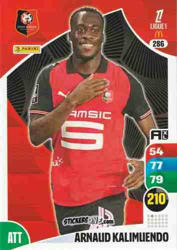 Cromo Arnaud Kalimuendo - Ligue 1 2025-2026. Adrenalyn XL
 n. 286 - Panini