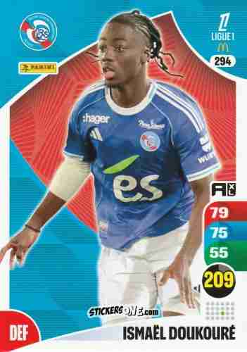 Cromo Ismaël Doukouré - Ligue 1 2025-2026. Adrenalyn XL
 n. 294 - Panini