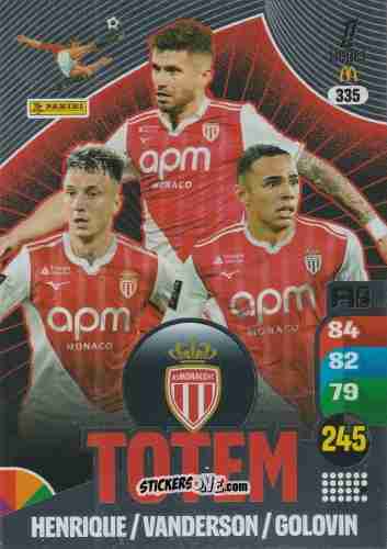 Figurina Caio Henrique / Vanderson / Aleksandr Golovin - Ligue 1 2025-2026. Adrenalyn XL
 n. 335 - Panini