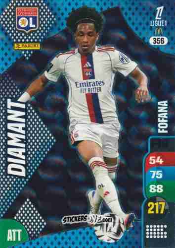 Figurina Malick Fofana - Ligue 1 2025-2026. Adrenalyn XL
 n. 356 - Panini