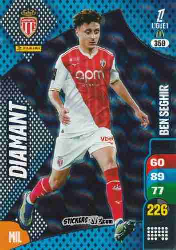 Sticker Eliesse Ben Seghir - Ligue 1 2025-2026. Adrenalyn XL
 n. 359 - Panini