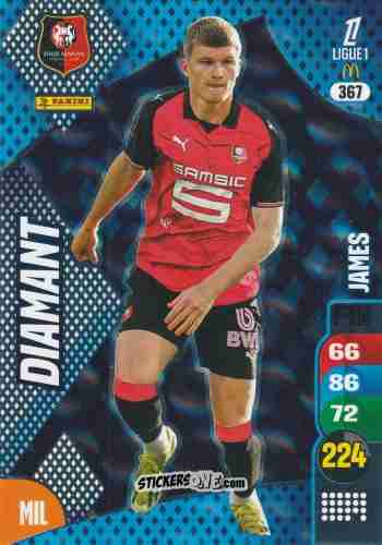 Figurina Jordan James - Ligue 1 2025-2026. Adrenalyn XL
 n. 367 - Panini
