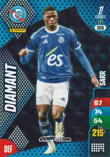 Figurina Mamadou Sarr - Ligue 1 2025-2026. Adrenalyn XL
 n. 368 - Panini