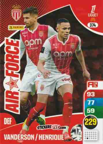 Cromo Caio Henrique / Vanderson - Ligue 1 2025-2026. Adrenalyn XL
 n. 374 - Panini