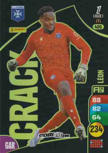 Cromo Donovan Léon - Ligue 1 2025-2026. Adrenalyn XL
 n. 406 - Panini