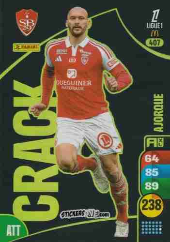 Cromo Ludovic Ajorque - Ligue 1 2025-2026. Adrenalyn XL
 n. 407 - Panini