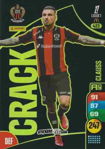 Figurina Jonathan Clauss - Ligue 1 2025-2026. Adrenalyn XL
 n. 423 - Panini