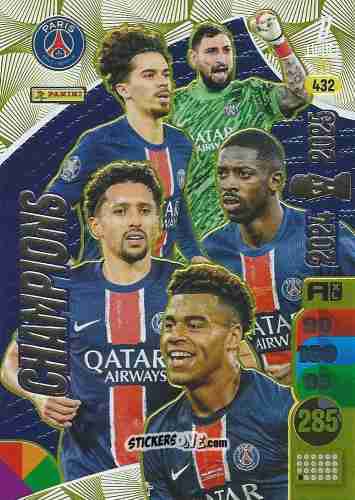 Sticker Vitinha / Marquinhos / Donnarumma / Dembele / Douè - Ligue 1 2025-2026. Adrenalyn XL
 n. 432 - Panini
