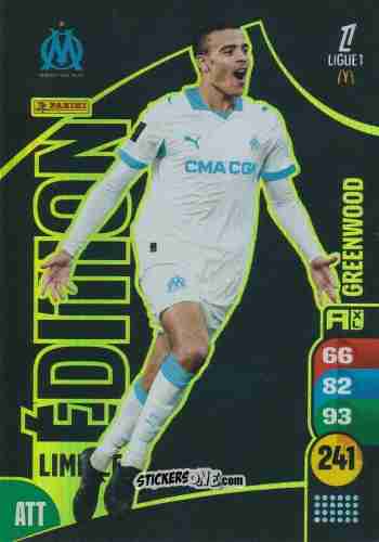Figurina Mason Greenwood - Ligue 1 2025-2026. Adrenalyn XL
 n. LE8 - Panini