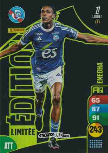 Figurina EManuel Emegha - Ligue 1 2025-2026. Adrenalyn XL
 n. LE26 - Panini