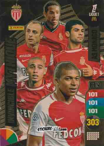 Sticker Thierry Henry / Dimitar Berbatov / Rafael Marquez / David Trezeguet / Kylian Mbappé - Ligue 1 2025-2026. Adrenalyn XL
 n. IM1 - Panini