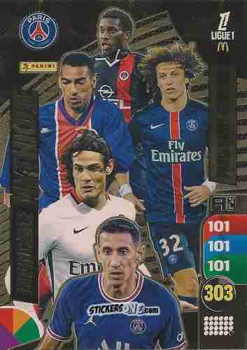 Sticker Jay-Jay Okocha / Youri Djorkaeff / David Luiz / Edinson Cavani / Ángel Di María - Ligue 1 2025-2026. Adrenalyn XL
 n. IM2 - Panini