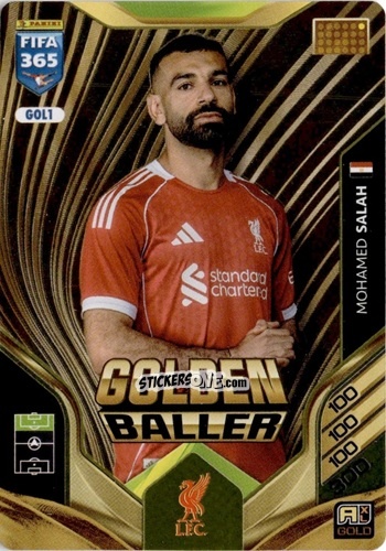 Cromo Mohamed Salah - Fifa 365: 2025-2026. Adrenalyn Xl n. GOL1 - Panini