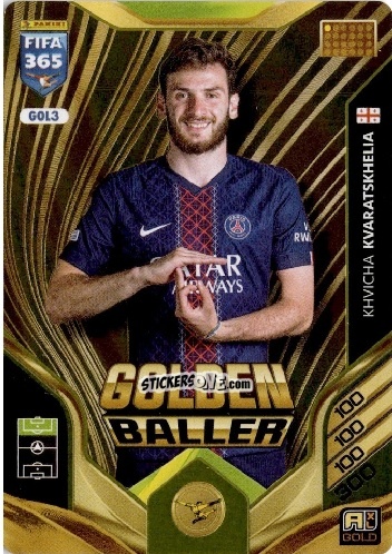 Cromo Khvicha Kvaratskhelia - Fifa 365: 2025-2026. Adrenalyn Xl n. GOL3 - Panini