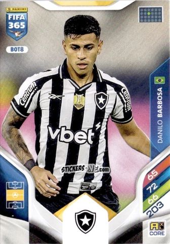 Cromo Danilo Barbosa - Fifa 365: 2025-2026. Adrenalyn Xl n. BOT8 - Panini