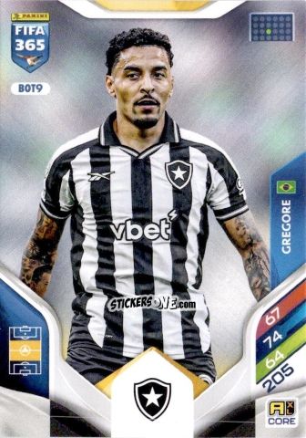 Cromo Gregore - Fifa 365: 2025-2026. Adrenalyn Xl n. BOT9 - Panini